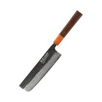 Faca Nakiri De Chef De 7 Polegadas Forjada À Mão Em Aço Damasco Japonês Para Cortar E Picar Carne
