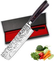 Faca Nakiri imarku para Cozinha 7" Aço Carbono Alto