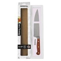 Faca Original Chef Line 8 Aço Ino Cabo Em Madeira Faca Original Chef Line 8 Aço Ino Cabo Em Madeira