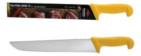 Faca P/ Churrascaria Açougueiro 12 Pol. Corneta Cor Amarela