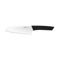 Faca P/ Fatiar E Picar Santoku 7 Polegadas Aço Inoxidável E Polipropileno Cor Preto Linha Versatile Brinox Preto