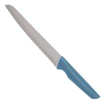 Faca Pão 8 Inox Serrilhada P/ Pães E Bolos Azul-turquesa Faca Pão 8 Inox Serrilhada P/ Pães E Bolos Azul-turquesa