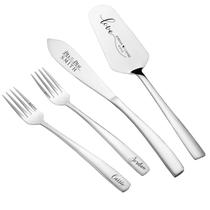 Faca para bolo de casamento e conjunto de servir AW BRIDAL personalizado