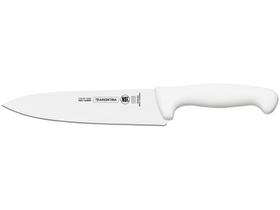 Faca para carne 10" Lâmina Aço Inox Profissional Tramontina Cabo Branco