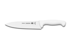 Faca para carne 12 profissional branco lamina de aco inox e cabo de polipropileno tramontina