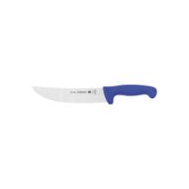 Faca Para Carne 8 Polegadas Tramontina Profissional Aço Inox Cabo Polipropileno Azul