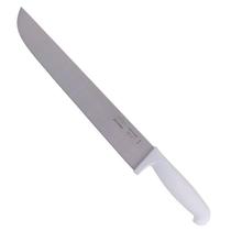 Faca para Carne Aço Inox 12 POL 30 CM Cabo Branco CORNETA Faca para Carne Aço Inox 12 POL 30 CM Cabo Branco CORNETA