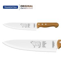 Faca Para Carne Chef 8' Tramontina Inox Cabo De Madeira