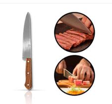 Faca para Carne Cozinha Aço Inox 27 cm Original - 123 UTIL Faca para Carne Cozinha Aço Inox 27 cm Original - 123 UTIL