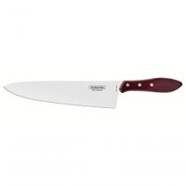 Faca Para Carne Tramontina Aço Inox Cabo Polywood Vermelho 10" Faca Para Carne Tramontina Aço Inox Cabo Polywood Vermelho 10"