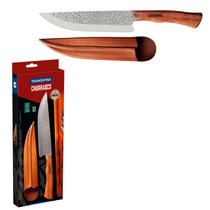 Faca para Carne Tramontina Nômade com Lâmina em Aço Inox e Cabo de Madeira com Bainha de Couro 8 Faca para Carne Tramontina Nômade com Lâmina em Aço Inox e Cabo de Madeira com Bainha de Couro 8