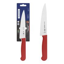 Faca Para Carne Tramontina Profissional 6 Polegadas Aço Inox Cabo Polipropileno Vermelho