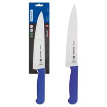 Faca Para Carne Tramontina Profissional 8 Polegadas Aço Inox Cabo Polipropileno Azul Antimicrobiano Faca Para Carne Tramontina Profissional 8 Polegadas Aço Inox Cabo Polipropileno Azul Antimicrobiano