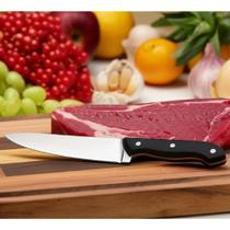 Faca Para Carnes Legumes Chef Classic Cabo Preto 8" 32cm LT Faca Para Carnes Legumes Chef Classic Cabo Preto 8" 32cm LT