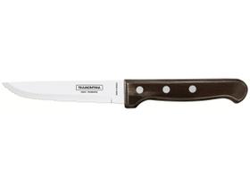 Faca Para Churrasco Jumbo Com Lâmina De Aço Inox E Cabo De Madeira Polywood Castanho 5"