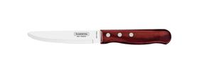 Faca para Churrasco Jumbo Tramontina com Lâmina em Aço Inox e Cabo em Madeira Polywood Vermelho 5"