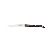 Faca Para Churrasco Tramontina 4 Polegadas Aço Inox Cabo Madeira Tratada Fio Microserrilhado