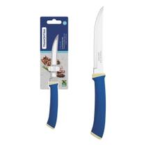 Faca Para Churrasco Tramontina Felice Lâmina Aço Inox Fio Liso Cabo Polipropileno Azul 5 Tramontina