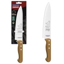 Faca para Churrasco Tramontina Inox Cabo Madeira Natural 8 Polegadas
