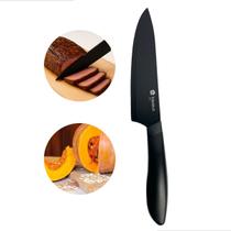 Faca Para Cozinha All Black Inox Cabo Soft Touch Tavolo Design Moderno Resistente