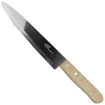Faca Para Cozinha Em Aço Inox 8" Cabo de Madeira - DSA Faca Para Cozinha Em Aço Inox 8" Cabo de Madeira - DSA