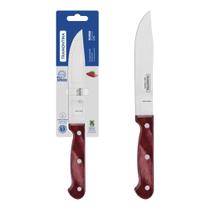 Faca Para Cozinha Tramontina Polywood 6 Polegadas Lâmina Aço Inox Cabo Madeira Vermelho Faca Para Cozinha Tramontina Polywood 6 Polegadas Lâmina Aço Inox Cabo Madeira Vermelho
