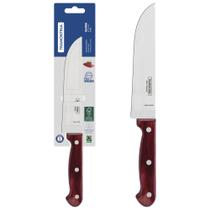 Faca Para Cozinha Tramontina Polywood 6 Polegadas Lâmina Aço Inox Cabo Madeira Vermelho Faca Para Cozinha Tramontina Polywood 6 Polegadas Lâmina Aço Inox Cabo Madeira Vermelho