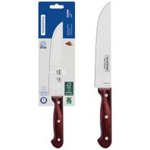 Faca Para Cozinha Tramontina Polywood 7 Polegadas Lâmina Aço Inox Cabo Madeira Vermelho Faca Para Cozinha Tramontina Polywood 7 Polegadas Lâmina Aço Inox Cabo Madeira Vermelho