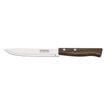 Faca Para Cozinha Tramontina Tradicional 6 Polegadas Aço Inox Cabo Madeira Natural