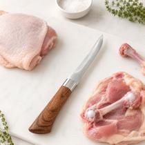 Faca Para Desossar Aves Carnes Aço Inox Lâmina Fina Cabo De Madeira 28cm Cozinha Doméstica Profissional Culinária