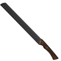 Faca para Fatiar Carne Tramontina Churrasco Black 12" Aço Inox Escurecido Cabo Madeira Faca para Fatiar Carne Tramontina Churrasco Black 12" Aço Inox Escurecido Cabo Madeira