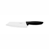Faca para Fatiar e Picar com Lâmina em Aço Inox e Cabo de Polipropileno 6" Plenus Preta - Tramontina