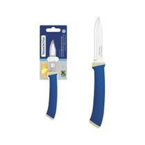 Faca Para Legumes E Frutas Tramontina Felice Com Lâmina Em Aço Inox E Cabo De Polipropileno Azul 3 Tramontina