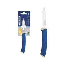 Faca para Legumes e Frutas Tramontina Felice com Lâmina em Aço Inox e Cabo de Polipropileno Azul 3" Faca para Legumes e Frutas Tramontina Felice com Lâmina em Aço Inox e Cabo de Polipropileno Azul 3"
