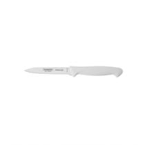 Faca Para Legumes E Frutas Tramontina Premium Com Lâmina Em Aço Inox E Cabo De Polipropileno Branco 4"