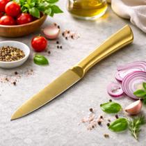 Faca para Legumes Premium Dourada Inox