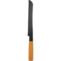 Faca Para Pão 8" Inox Premium Wood Black Cabo Madeira Faca Para Pão 8" Inox Premium Wood Black Cabo Madeira