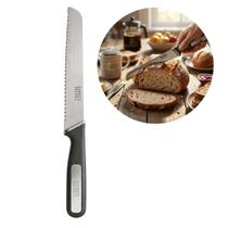 Faca para Pão 8" Serrilhada Mesa Bolo Torta Cozinha Multiuso