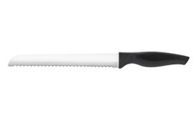 Faca para Pão Cross 8'' em Aço Inox e Cabo em Plástico Preto - Brinox