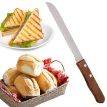 Faca para Pão Inox 8" com Cabo Madeira 32,5cm Design - PANAMI Faca para Pão Inox 8" com Cabo Madeira 32,5cm Design - PANAMI