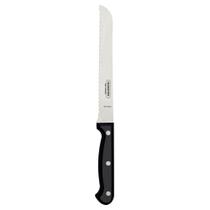 Faca para Pão Plenus 8 em Aço Inox com Lâmina Serrilhada Preto Tramontina Faca para Pão Plenus 8 em Aço Inox com Lâmina Serrilhada Preto Tramontina
