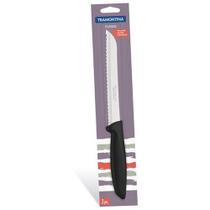 Faca para Pão Plenus em Aço Inox Nº7 Preta Tramontina 1Un Faca para Pão Plenus em Aço Inox Nº7 Preta Tramontina 1Un
