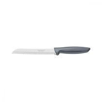 Faca para Pão Tramontina Plenus com Lâmina em Aço Inox e Cabo de Polipropileno Cinza 7" Faca para Pão Tramontina Plenus com Lâmina em Aço Inox e Cabo de Polipropileno Cinza 7"
