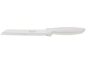 Faca para Pão Tramontina Plenus com Lâmina em Aço Inox e Cabo de Polipropileno Off White 7" Faca para Pão Tramontina Plenus com Lâmina em Aço Inox e Cabo de Polipropileno Off White 7"