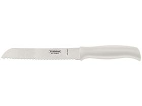 Faca para Pão Tramontina Profit com Lâmina em Aço Inox e Cabo de Polipropileno Branco 7" Faca para Pão Tramontina Profit com Lâmina em Aço Inox e Cabo de Polipropileno Branco 7"