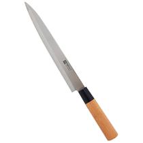 Faca Para Sushi 21 Cm Lâmina Aço Inox Peixe Salmão Chef