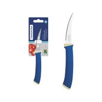 Faca para Tomate Tramontina Felice Aço Inox Cabo de Polipropileno Azul 3" Faca para Tomate Tramontina Felice Aço Inox Cabo de Polipropileno Azul 3"