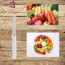 Faca Para Verduras E Frutas Com Cabo Branco Em Aço Inox - Original Line Faca Para Verduras E Frutas Com Cabo Branco Em Aço Inox - Original Line