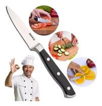 Faca Pequena Chef Para Cozinha Cortar Frutas Legumes Em Inox