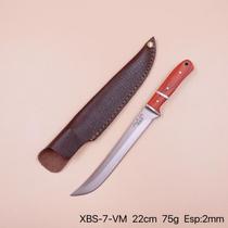 Faca Pequena Madeira Tática Aço Inox com Bainha XBS-7-VM